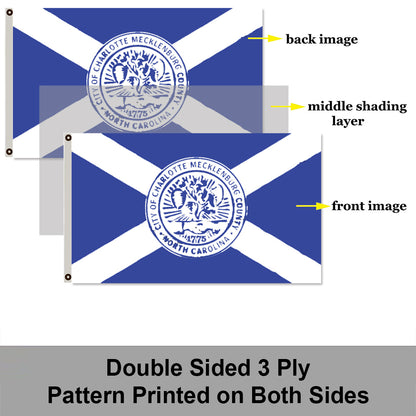 City of Charlotte flag 3x5ft banner man cave
