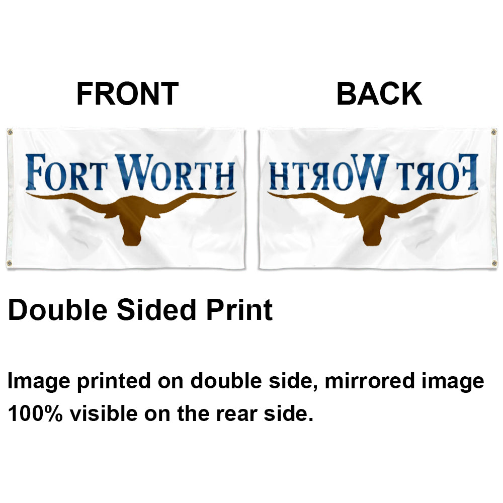 City of Fort Worth (Texas, USA) Flag: 3x5ft Man Cave American Texas Western Cowboy Style Decor Banner