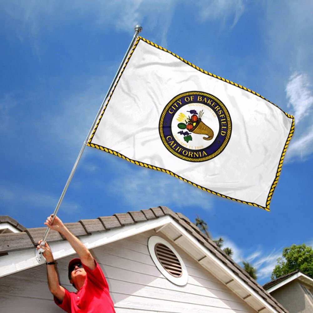City fo Bakersfield flag 3x5ft banner man cave