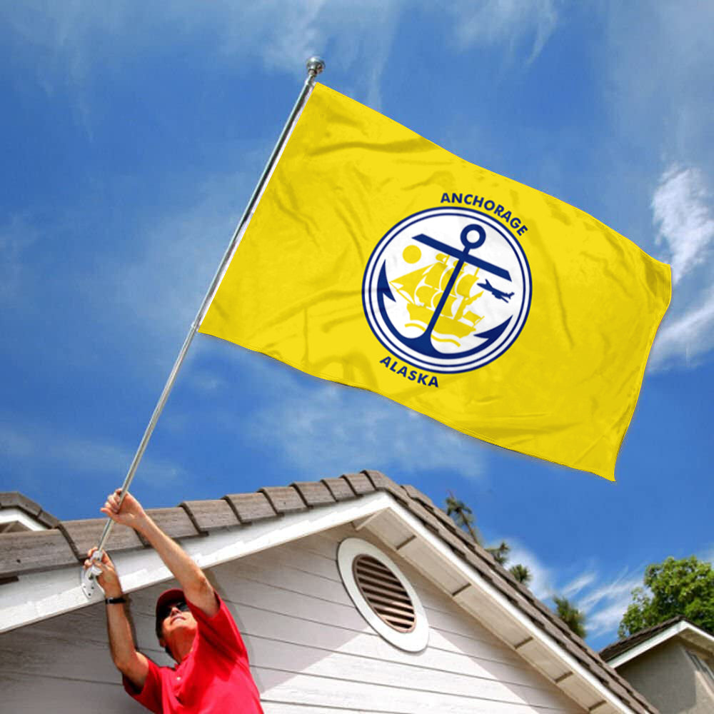 City of Anchorage flag 3x5ft banner man cave