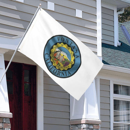City of Fontana (California, USA) Flag: 3x5ft Man Cave American California Industry & Ecology Style Decor Banner