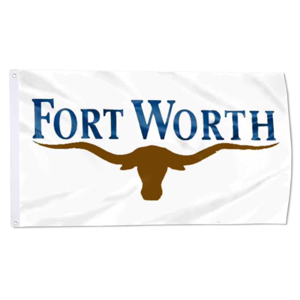 City of Fort Worth (Texas, USA) Flag: 3x5ft Man Cave American Texas Western Cowboy Style Decor Banner