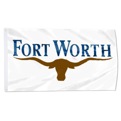 City of Fort Worth (Texas, USA) Flag: 3x5ft Man Cave American Texas Western Cowboy Style Decor Banner