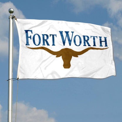 City of Fort Worth (Texas, USA) Flag: 3x5ft Man Cave American Texas Western Cowboy Style Decor Banner