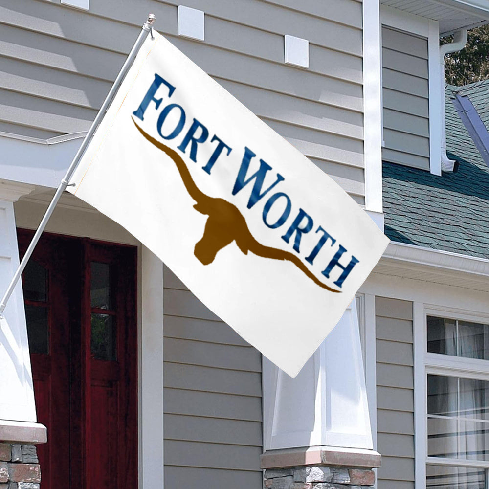 City of Fort Worth (Texas, USA) Flag: 3x5ft Man Cave American Texas Western Cowboy Style Decor Banner