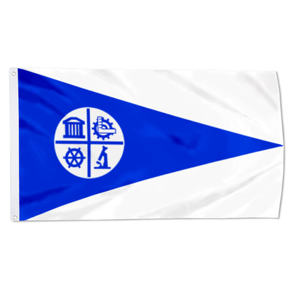 City of Milwaukee (Wisconsin, USA) Flag: 3x5ft Man Cave American Wisconsin Industrial Harbor Diverse Style Decor Banner