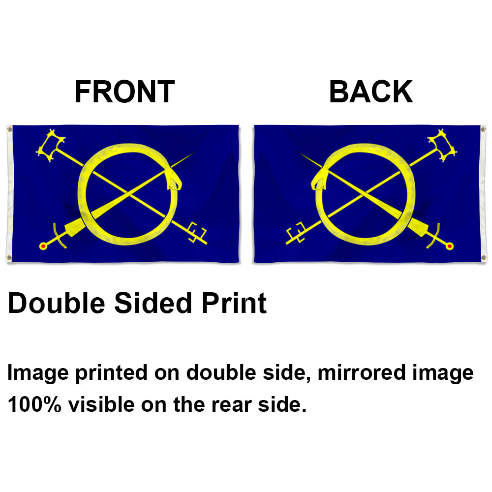 "Ouroboros" Symbol Theme Flag: 3x5ft Man Cave Mystical Culture-Style Banner