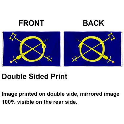 "Ouroboros" Symbol Theme Flag: 3x5ft Man Cave Mystical Culture-Style Banner