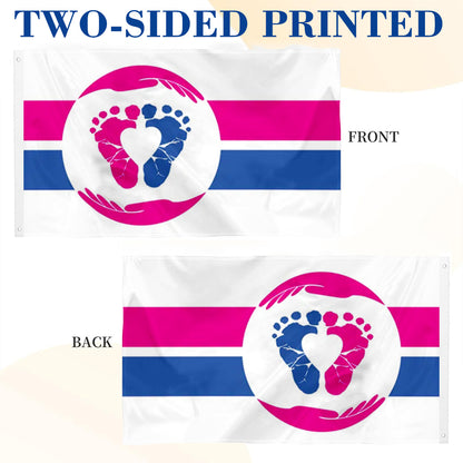 Pro Life Baby Feet Babies Lives Matter flag 3x5ft banner man cave