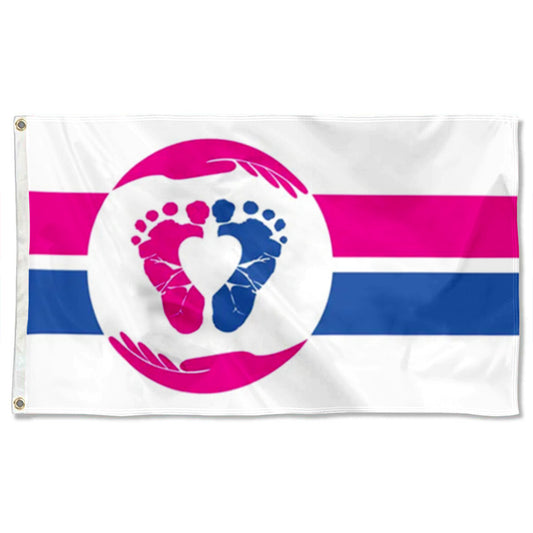 Pro Life Baby Feet Babies Lives Matter flag 3x5ft banner man cave
