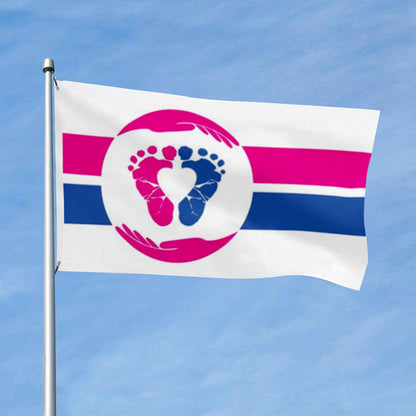 Pro Life Baby Feet Babies Lives Matter flag 3x5ft banner man cave