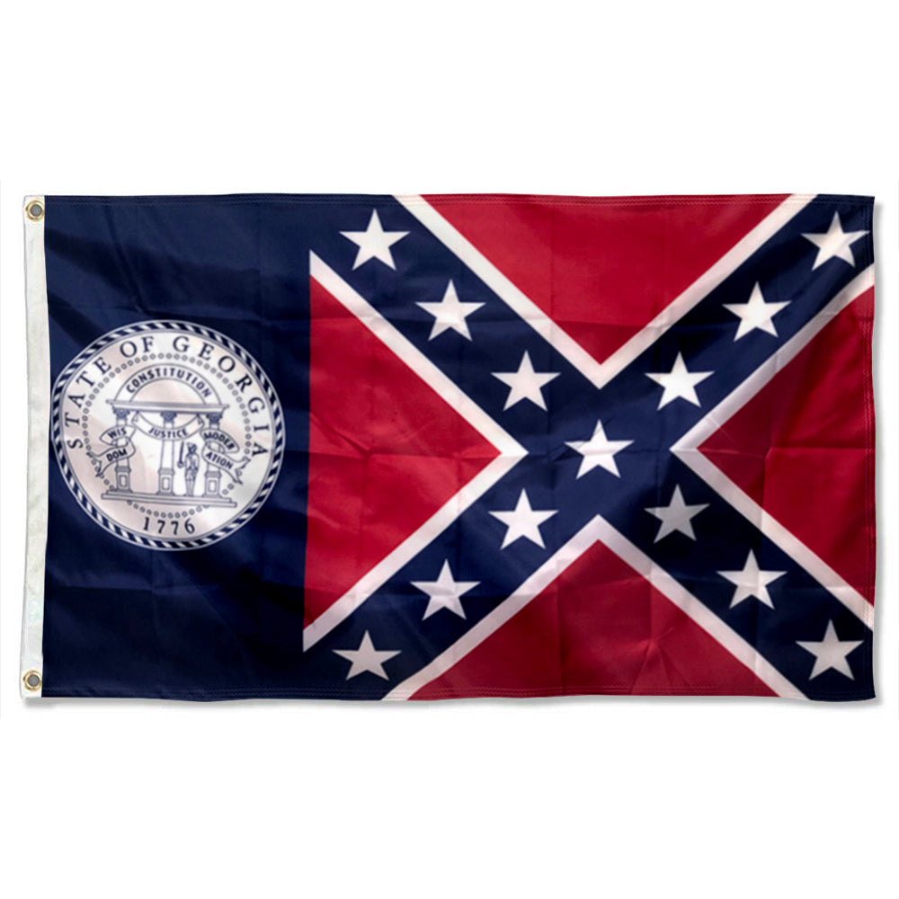 State of Georgia flag 3x5ft banner man cave