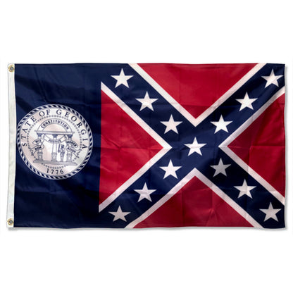 State of Georgia flag 3x5ft banner man cave
