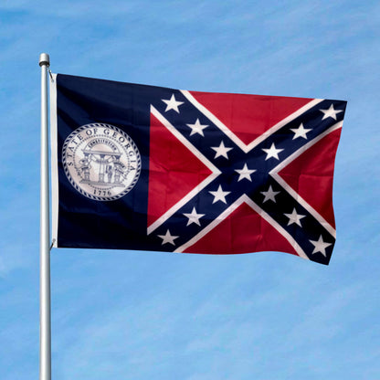 State of Georgia flag 3x5ft banner man cave