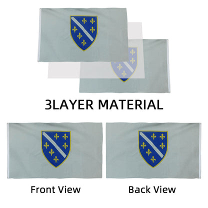 The Republic Old Bosnia & Herzegovina flag 3x5ft banner man cave