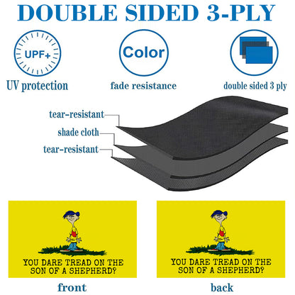 "You Dare Tread On The Son Of A Shepherd?" Fun Theme flag 3x5ft banner man cave